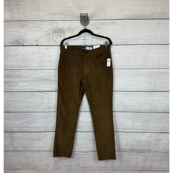 Old Navy Men's Brown Corduroy Slim Pants Size 30x30 - Picture 1 of 8